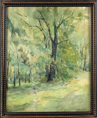 Журавлёв Евгений Антонович. Лесной пейзаж